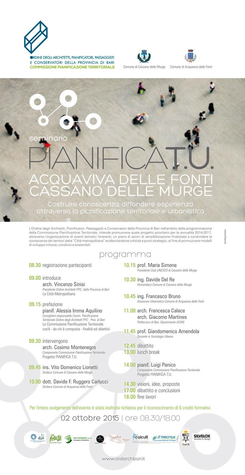 Pianifica T.U. - Acquaviva delle Fonti, Cassano delle Murge