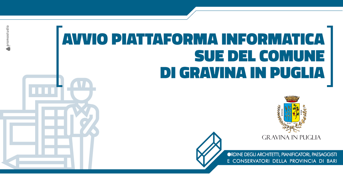 Avvio Piattaforma Informatica SUE del Comune di Gravina in Puglia
