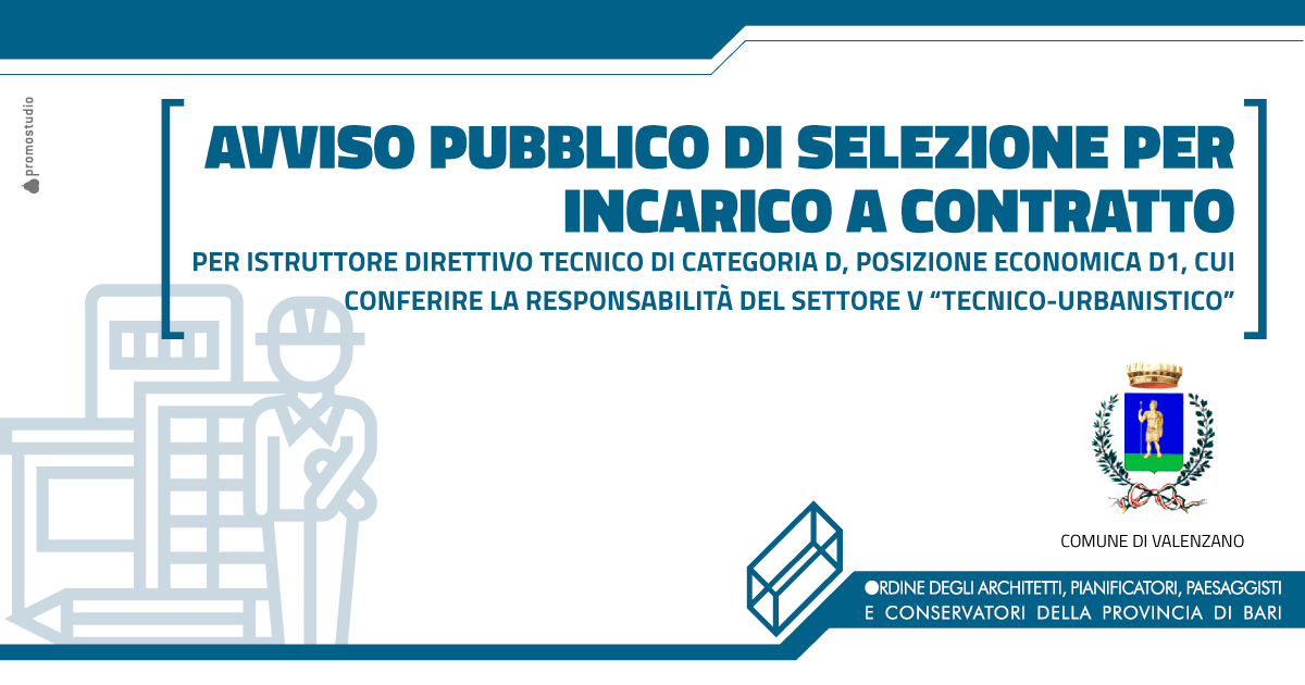 AVVISO PUBBLICO DI SELEZIONE PER IL CONFERIMENTO DI UN INCARICO A CONTRATTO AI SENSI DELLART.110, COMMA 1, DEL D.LGS. 267/2000.